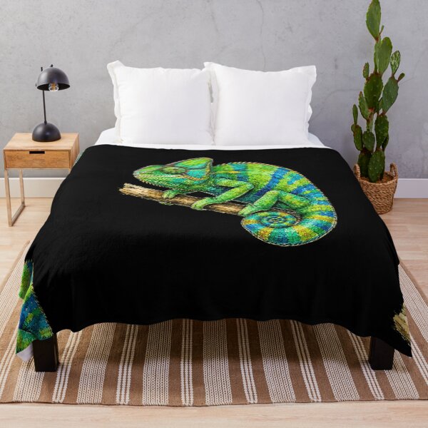Item preview, Minimal Chameleon Watercolor | Hand Drawn Wildlife Illustration designed and sold by ColorSplash123.