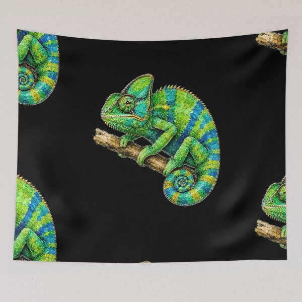 Item preview, Minimal Chameleon Watercolor | Hand Drawn Wildlife Illustration designed and sold by ColorSplash123.