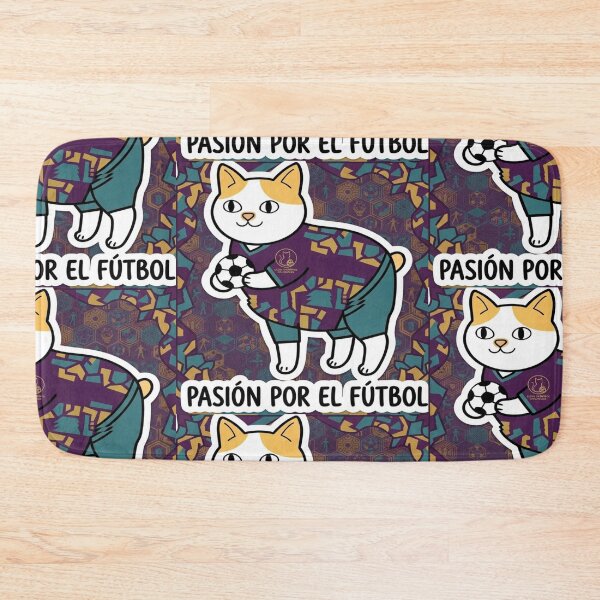 Item preview, Adorable cat with a passion for football designed and sold by Purpleclomb.