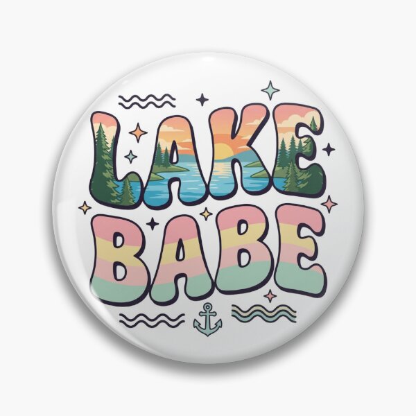 Item preview, Lake Babe Retro Groovy – Summer Lake Life Aesthetic designed and sold by raedattia.