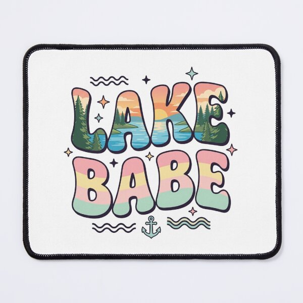 Item preview, Lake Babe Retro Groovy – Summer Lake Life Aesthetic designed and sold by raedattia.
