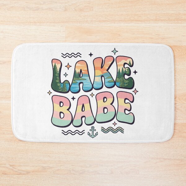 Item preview, Lake Babe Retro Groovy – Summer Lake Life Aesthetic designed and sold by raedattia.