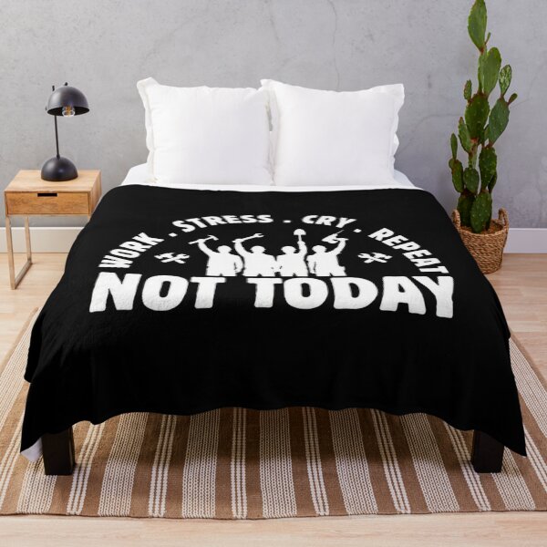 Item preview, Work Stress Cry Repeat Not Today Construction Workers designed and sold by SiarheiYur.