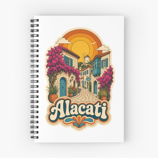 Item preview, Alacati Turkey Travel Souvenir - Retro Illustration designed and sold by VisualArtsOasis.