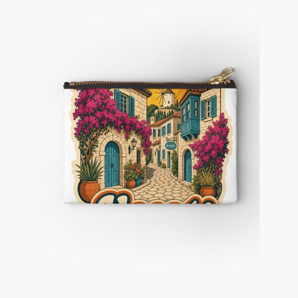 Item preview, Alacati Turkey Travel Souvenir - Retro Illustration designed and sold by VisualArtsOasis.
