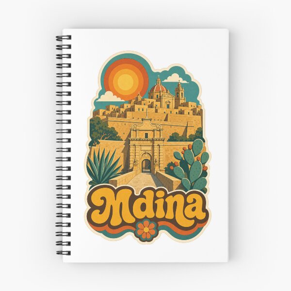 Item preview, Mdina Malta Travel Souvenir - Retro Illustration designed and sold by VisualArtsOasis.