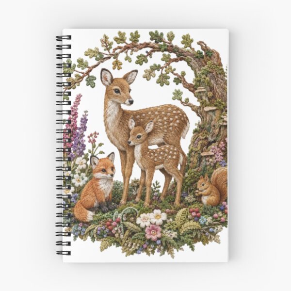 Item preview, Woodland Deer Family with Fox & Squirrel designed and sold by Galart58.
