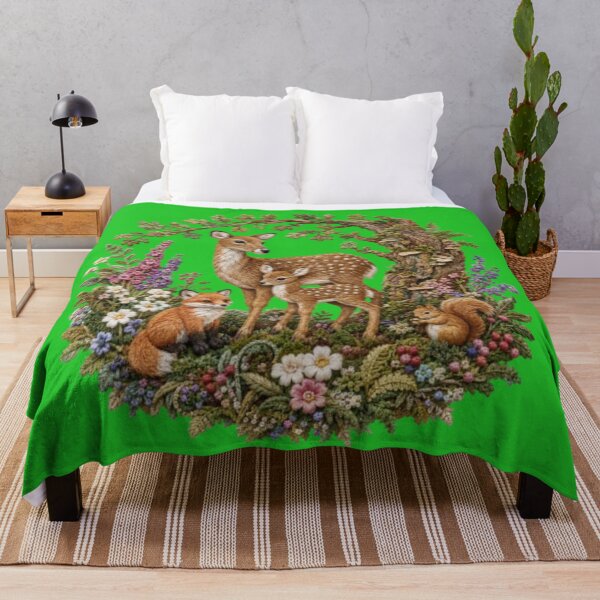 Item preview, Woodland Deer Family with Fox & Squirrel designed and sold by Galart58.