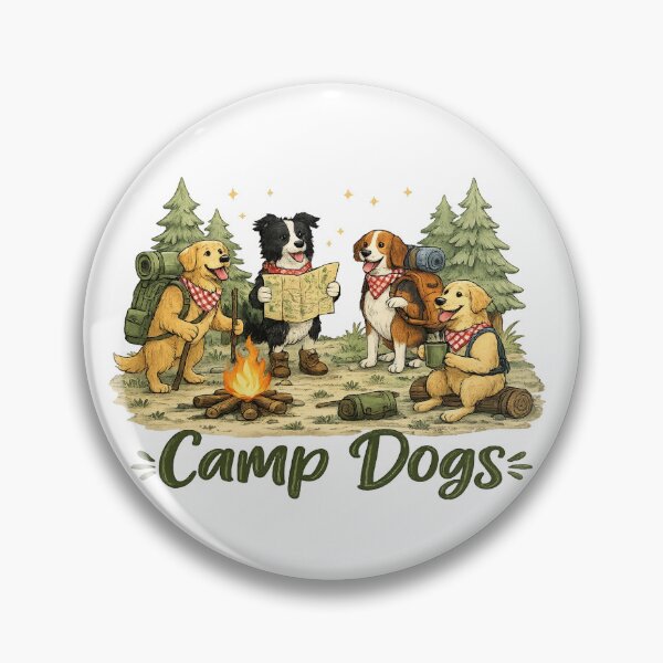 Item preview, Camp Dogs Camping Adventure Funny Dog Lovers Gift designed and sold by JMDG Studio.