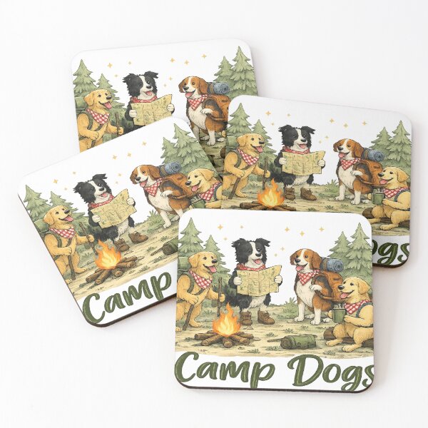 Item preview, Camp Dogs Camping Adventure Funny Dog Lovers Gift designed and sold by JMDG Studio.