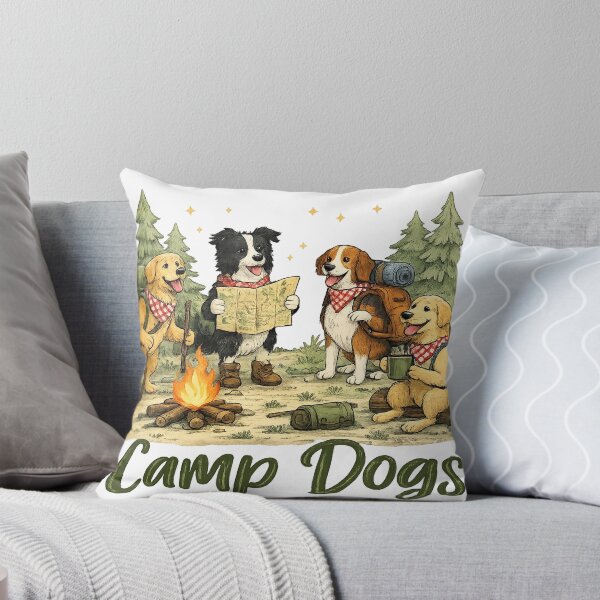 Item preview, Camp Dogs Camping Adventure Funny Dog Lovers Gift designed and sold by JMDG Studio.