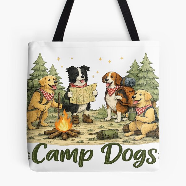 Item preview, Camp Dogs Camping Adventure Funny Dog Lovers Gift designed and sold by JMDG Studio.