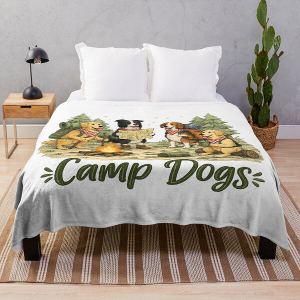 Item preview, Camp Dogs Camping Adventure Funny Dog Lovers Gift designed and sold by JMDG Studio.