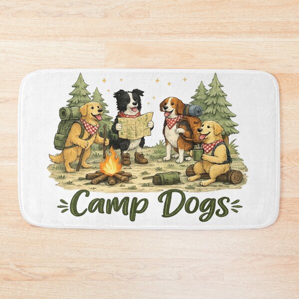 Item preview, Camp Dogs Camping Adventure Funny Dog Lovers Gift designed and sold by JMDG Studio.