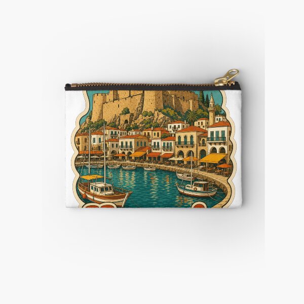 Item preview, Kyrenia Cyprus Travel Souvenir - Retro Illustration designed and sold by VisualArtsOasis.