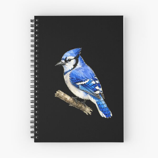 Item preview, Minimal Blue Jay Watercolor | Hand Drawn Bird Illustration designed and sold by ColorSplash123.