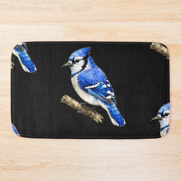 Item preview, Minimal Blue Jay Watercolor | Hand Drawn Bird Illustration designed and sold by ColorSplash123.