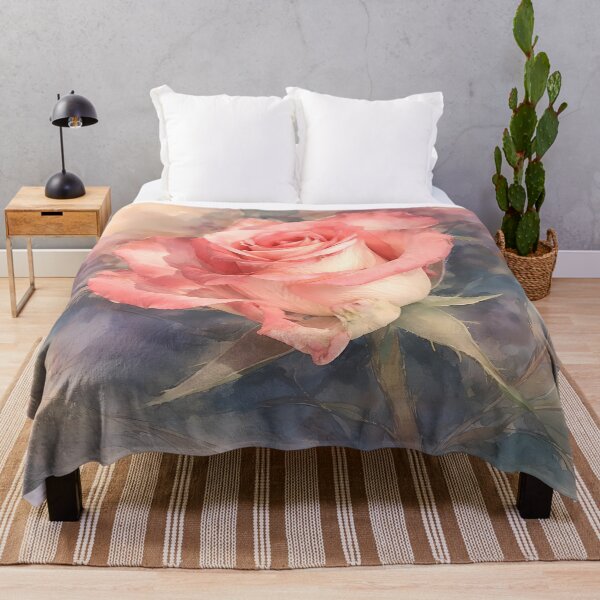 Item preview, Delicate Pink Rose in Bloom designed and sold by cuprum.