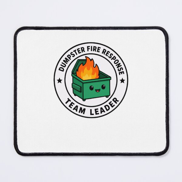 Item preview, Dumpster Fire Response Team Leader Workplace Management Humor Professional designed and sold by JonesFlora2025.