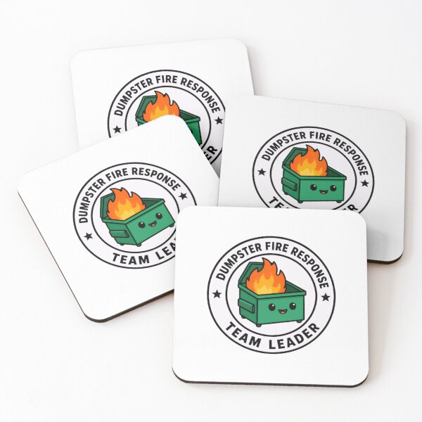 Item preview, Dumpster Fire Response Team Leader Workplace Management Humor Professional designed and sold by JonesFlora2025.