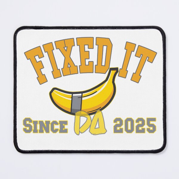 Item preview, Fixed It Funny Banana Duct Tape Vintage Varsity Mascot Athletic College Humor Streetwear Graphic designed and sold by DesignArtist.ia.