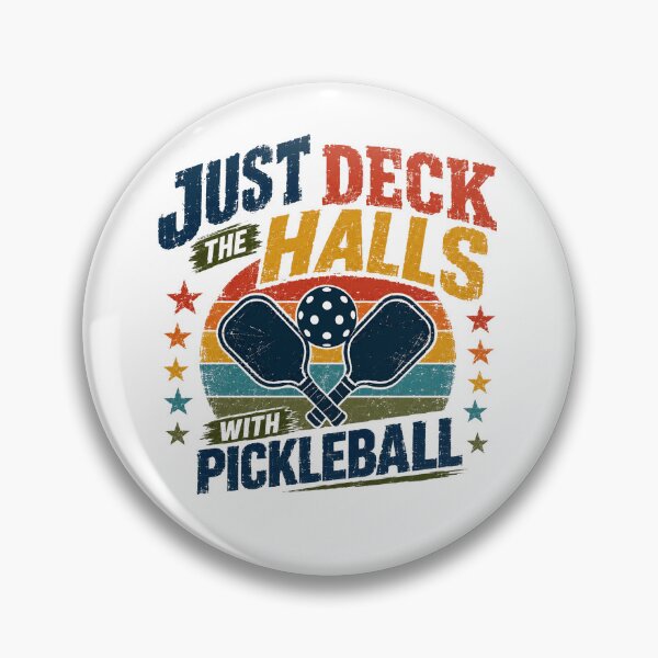 Item preview, Just Deck The Halls With Pickleball Christmas Holiday Player Fan designed and sold by JonesFlora2025.