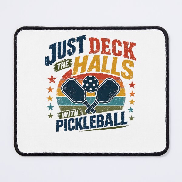 Item preview, Just Deck The Halls With Pickleball Christmas Holiday Player Fan designed and sold by JonesFlora2025.