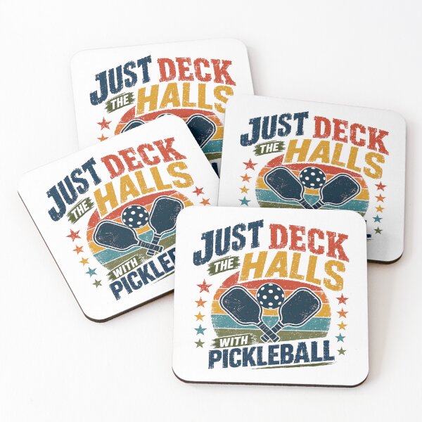 Item preview, Just Deck The Halls With Pickleball Christmas Holiday Player Fan designed and sold by JonesFlora2025.