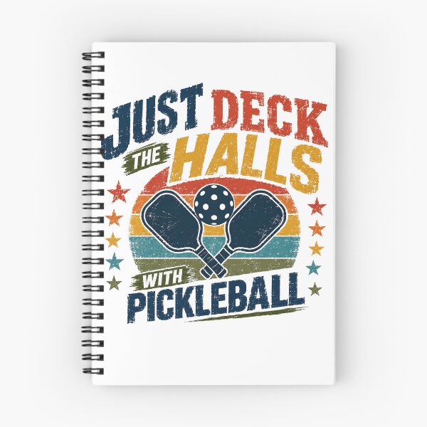 Item preview, Just Deck The Halls With Pickleball Christmas Holiday Player Fan designed and sold by JonesFlora2025.