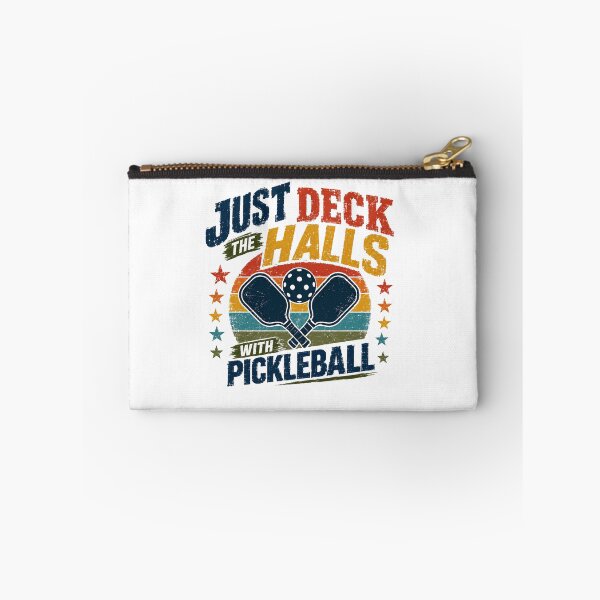 Item preview, Just Deck The Halls With Pickleball Christmas Holiday Player Fan designed and sold by JonesFlora2025.