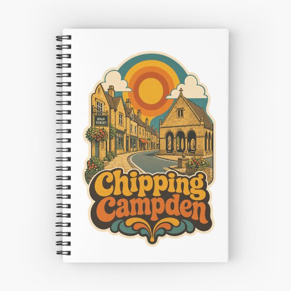 Item preview, Chipping Campden England Travel Souvenir - Retro Illustration designed and sold by VisualArtsOasis.