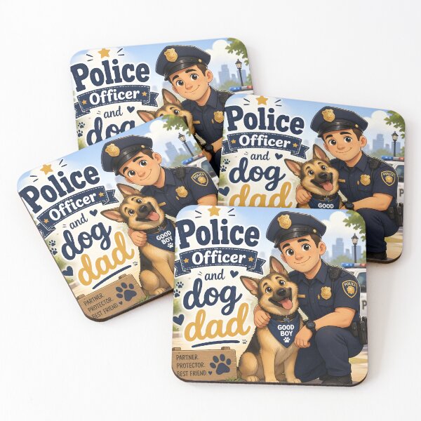 Artikelvorschau, Polizist und Hundepapa – Lustiges Geschenk-Shirt für Polizisten und Hundepapas entworfen und verkauft von DoggyDayLove.