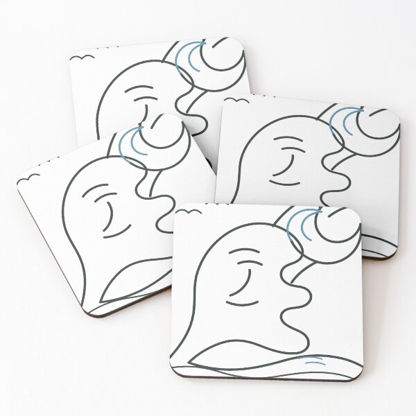 Item preview, Ocean State of Mind – Minimalist Face and Wave Line Art designed and sold by FlamoArt.