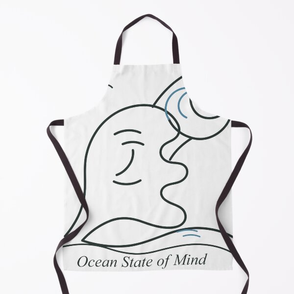 Item preview, Ocean State of Mind – Minimalist Face and Wave Line Art designed and sold by FlamoArt.