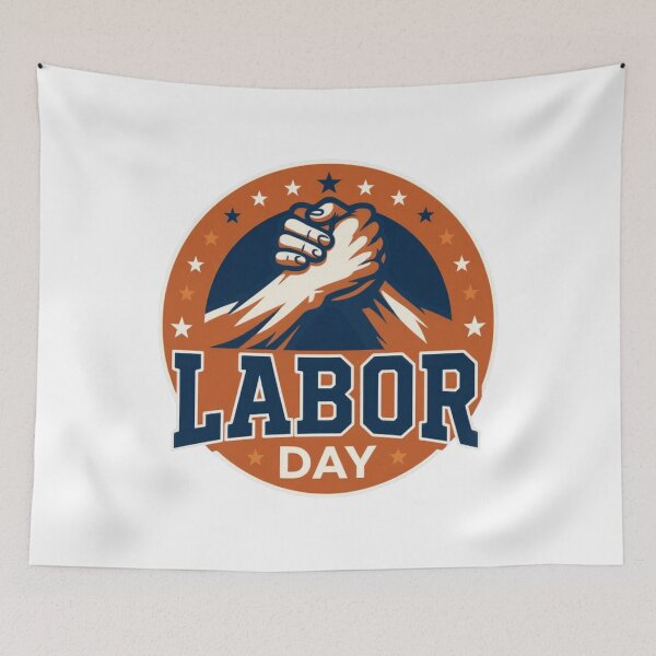 Item preview, Labor Day Solidarity Handshake Retro Design designed and sold by SiarheiYur.