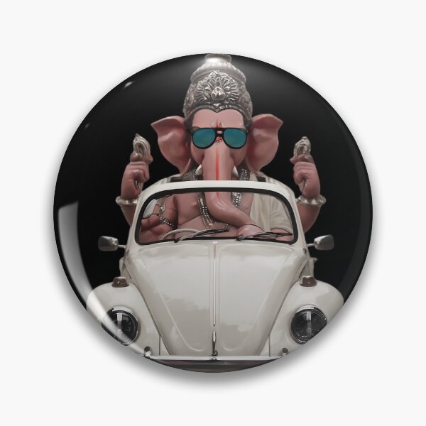 Item preview, Cool Streetwear Elephant Rider on Vintage White Beetle Car Pop Art designed and sold by PANNARUK THAILAND.