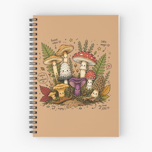 Item preview, Forest Crew: Magical Mushroom Gathering & Nature Vibes designed and sold by 63Hotpeppers.