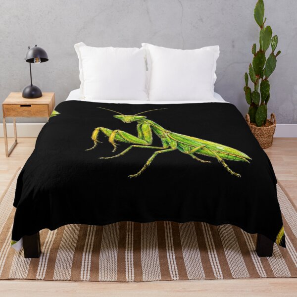 Item preview, Minimal Praying Mantis Watercolor | Hand Drawn Nature Illustration designed and sold by ColorSplash123.