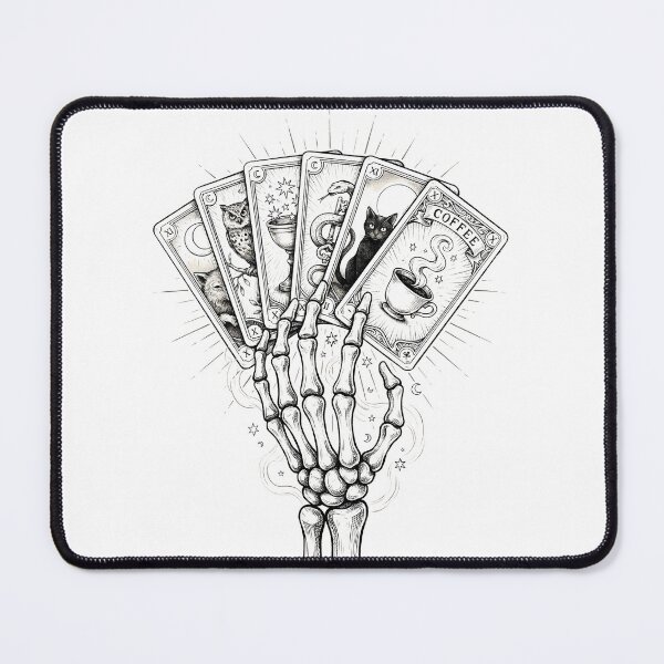 Item preview, Tarot Coffee Skeleton Hand Vintage Ghotic Coffee lover designed and sold by WonderMugStudio.