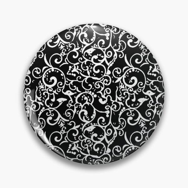 Item preview, Filigree White on Black designed and sold by Dark Wizard Emporium.