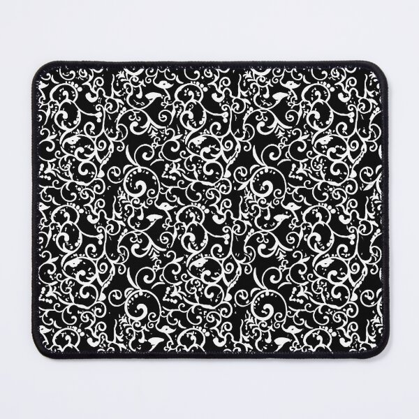 Item preview, Filigree White on Black designed and sold by Dark Wizard Emporium.