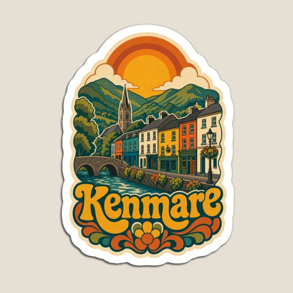 Item preview, Kenmare Ireland Travel Souvenir - Retro Illustration designed and sold by VisualArtsOasis.