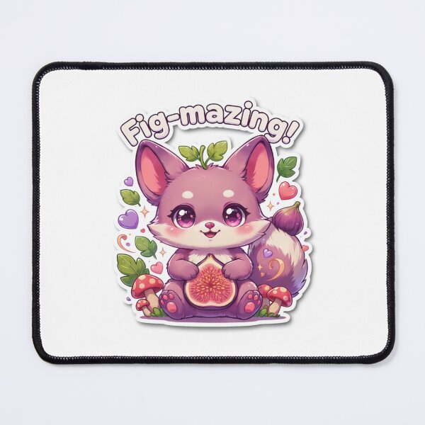 Item preview, Fig-mazing Kawaii Fig Fox T-Shirt – Cute Cottagecore Fox Sticker Gift for Woodland Animal Lovers & Kawaii Fans designed and sold by GemBob Creations.