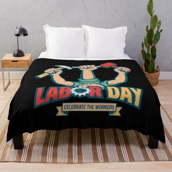 Item preview, Labor Day Celebrate The Workers Retro Bold designed and sold by SiarheiYur.