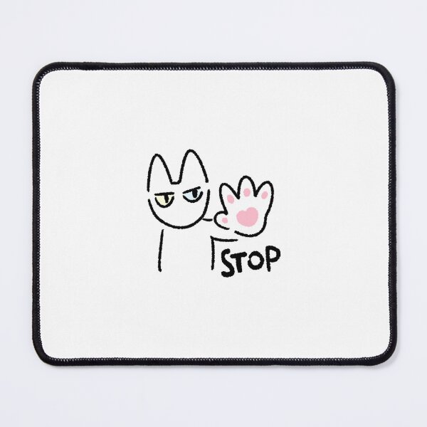 Item preview, White Cat Stop Sticker | Funny Digital Sticker | “Stop” Sassy Cat Digital Planner Sticker for Journals & Scrapbooking designed and sold by lazydayz16.