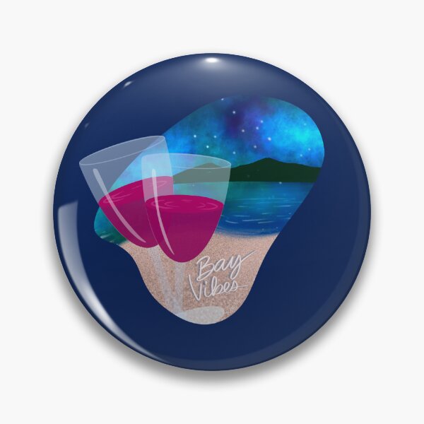 Item preview, Bay Vibes Beach Wine and Northern Lights designed and sold by DesignChaser.