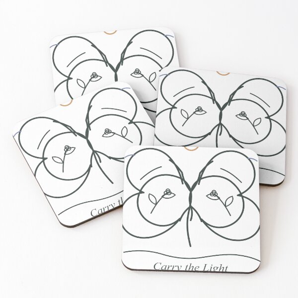 Item preview, Carry the Light – Minimalist Botanical Butterfly Line Art designed and sold by FlamoArt.
