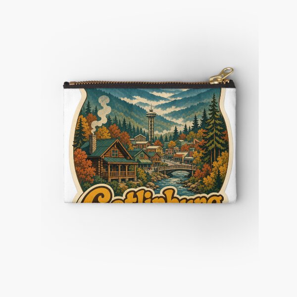 Item preview, Gatlinburg USA Travel Souvenir - Retro Illustration designed and sold by VisualArtsOasis.