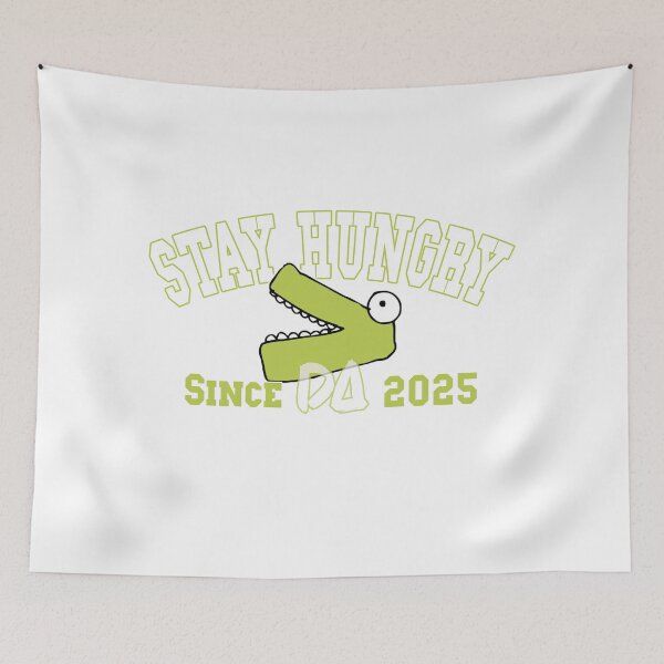 Item preview, Stay Hungry Funny Alligator Crocodile Vintage Varsity Mascot Athletic College Motivation Streetwear Graphic designed and sold by DesignArtist.ia.