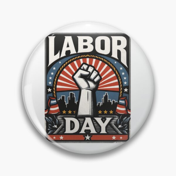 Item preview, Labor Day Raised Fist Retro Art designed and sold by SiarheiYur.